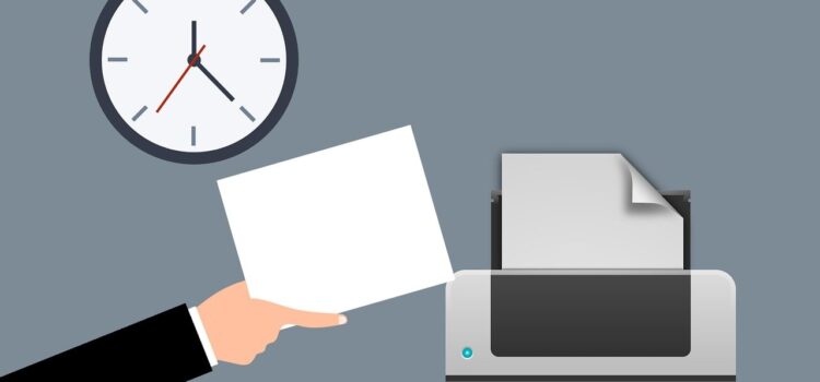 Free printer document machine illustration
