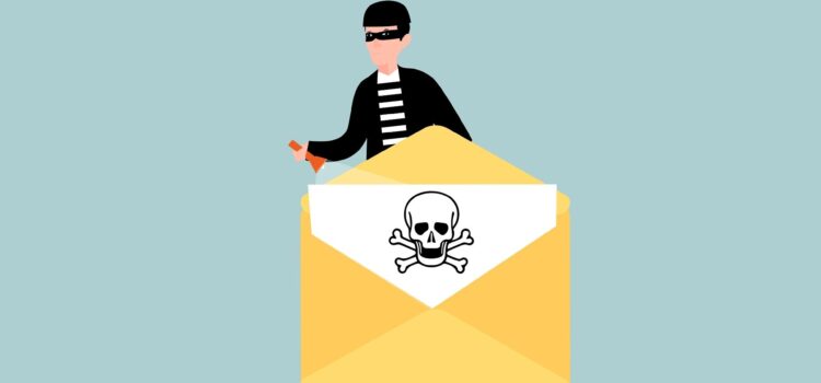 Free mail phishing scam vector